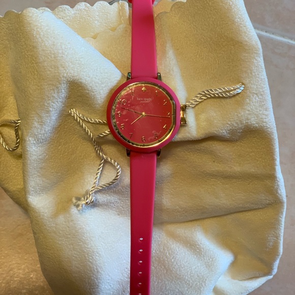Kate Spade Pink Silicone Watch - Picture 3 of 3